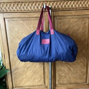 Marc by Marc Jacobs blue light nylon duffel bag